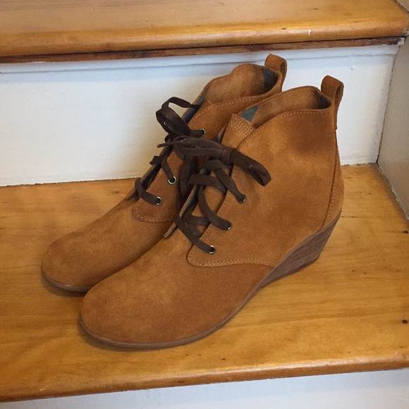 Timberland Shoes - Timberland Wedge Suede Heel Bootie